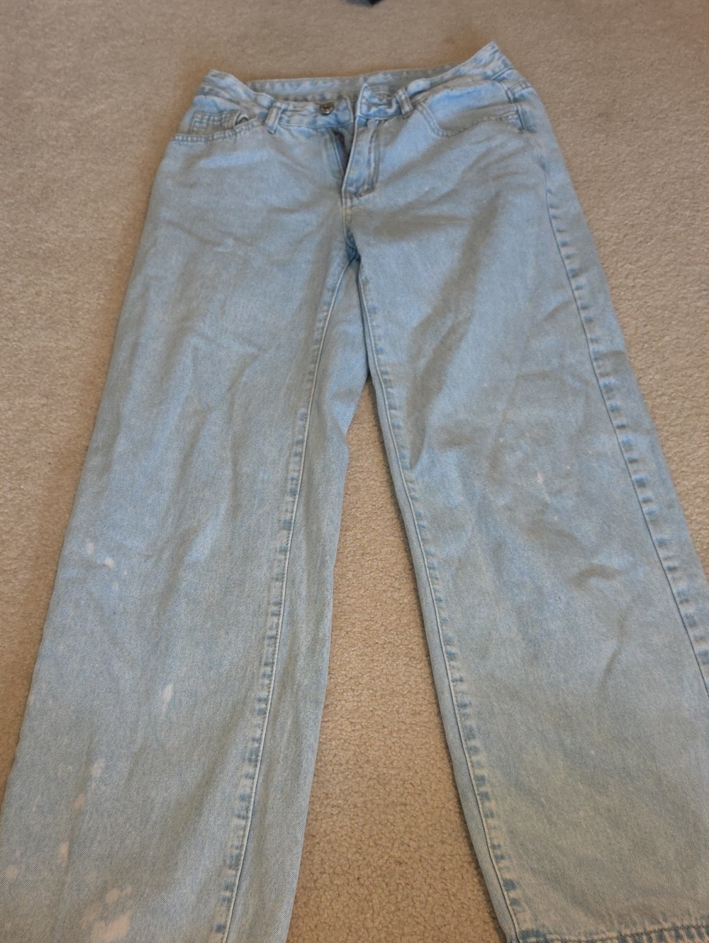 Light Blue Men’s Straight-Leg Jeans